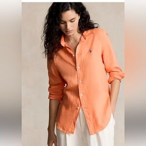 Polo by Ralph Lauren Vibrant Orange Casual Shirt
